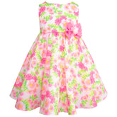 Vestido Floral Rosa para Niñas de 2 a 3 Años Gerat